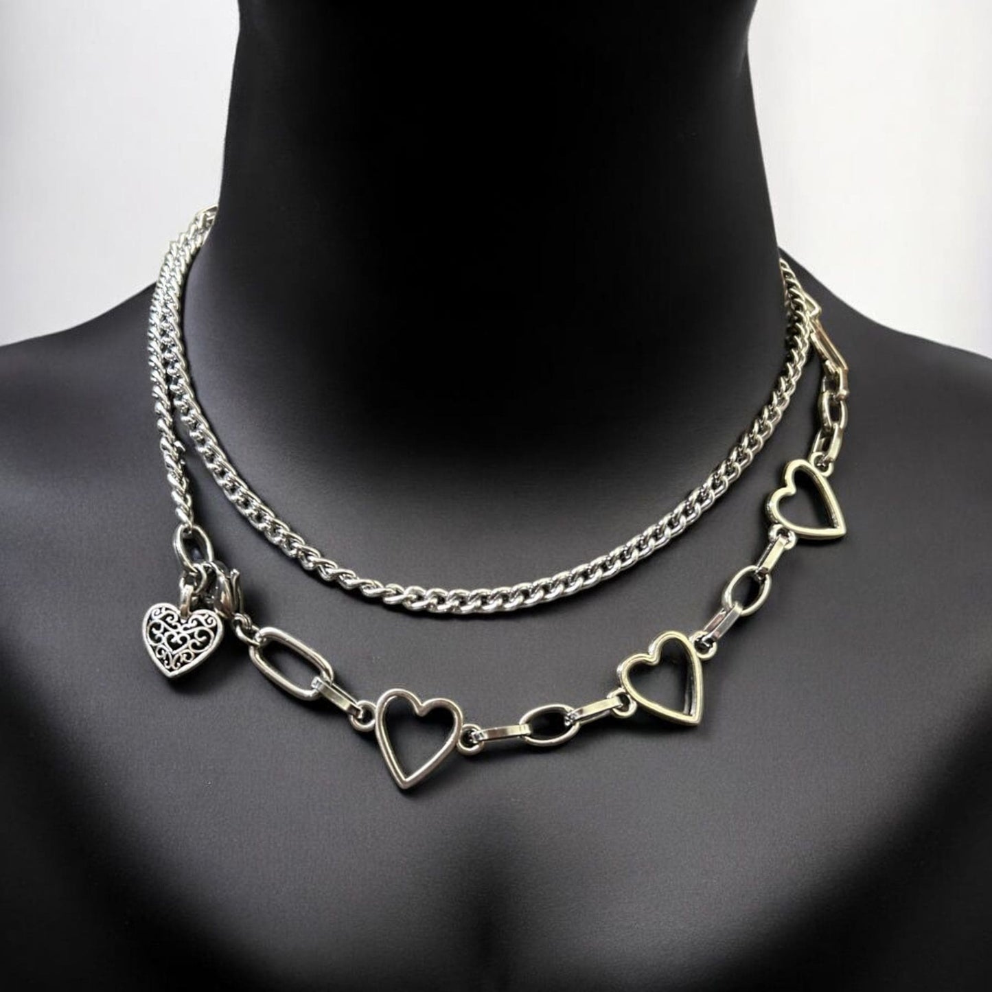 Gothic Y2K Punk Layered Necklace Cum Waist Chain by Phantom Cat India. Pair with leather or florals, this one's an all-rounder