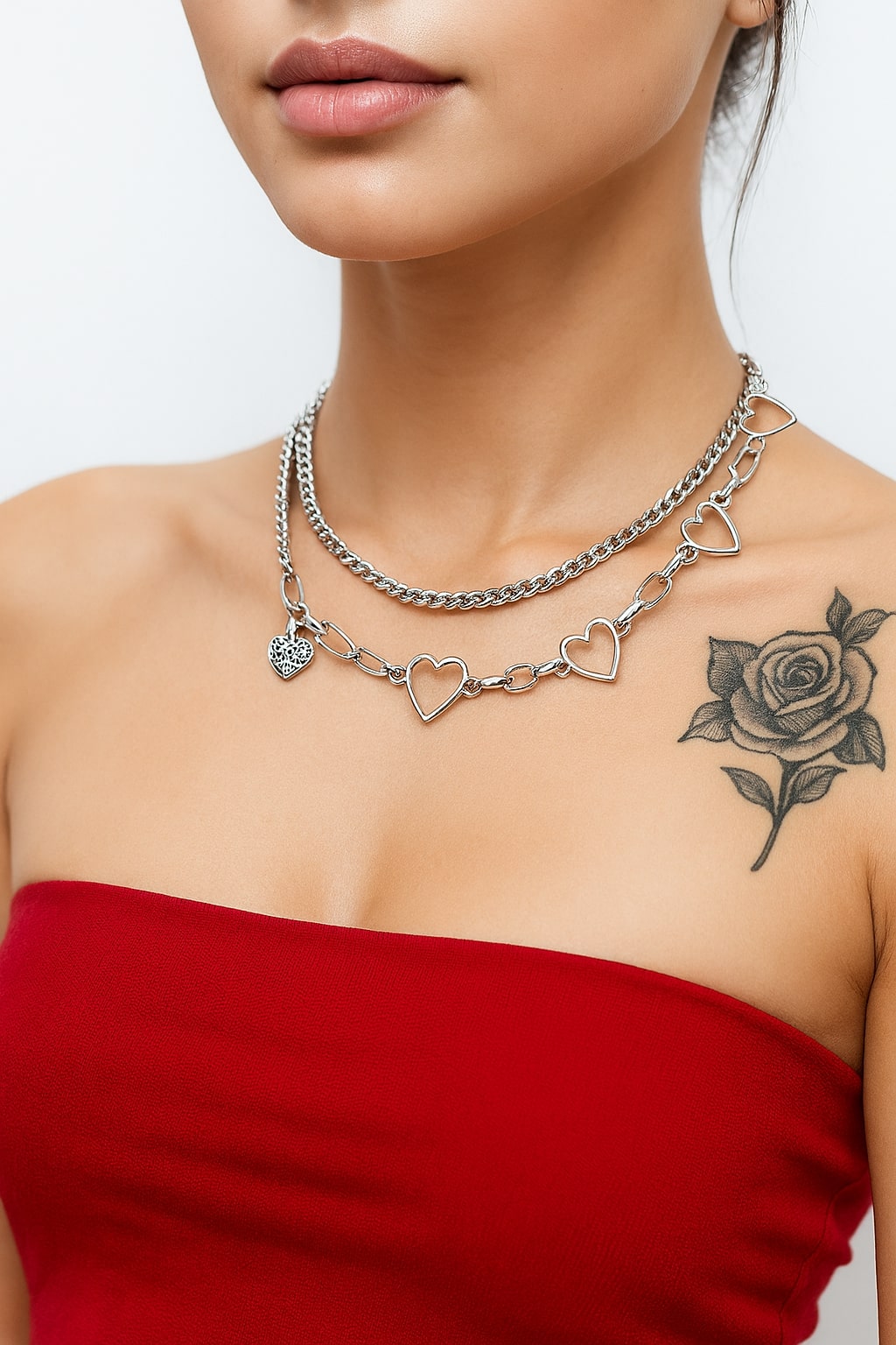 Gothic dual wear necklace and waist chain belt for women. Light-weight and tarnish-resistant jewelry for alt, grunge and cosplay fashion in India.