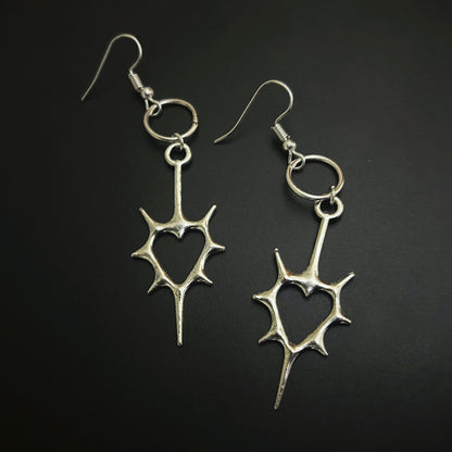 Heart of Steel Earrings