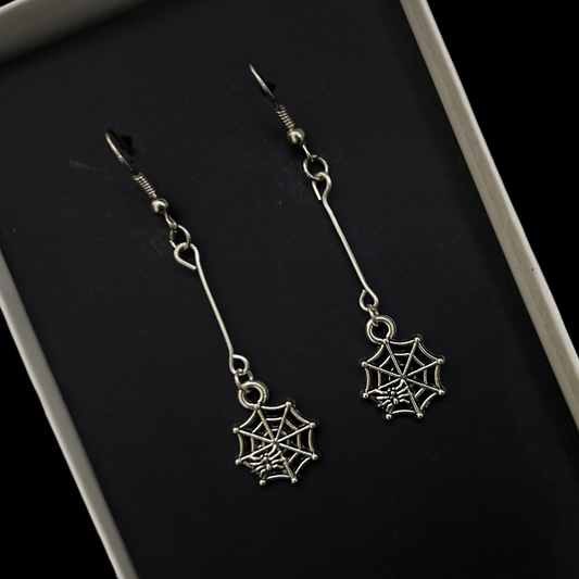 Spiderweb Dangle Earrings